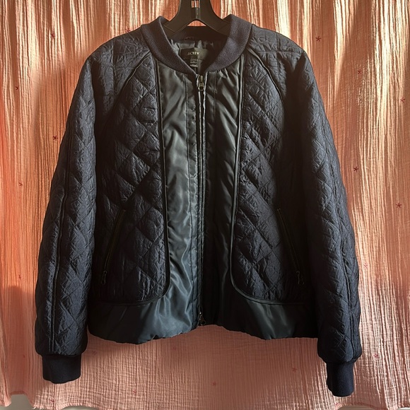 EUC J. Crew Quilted Jacket, L - Picture 1 of 12